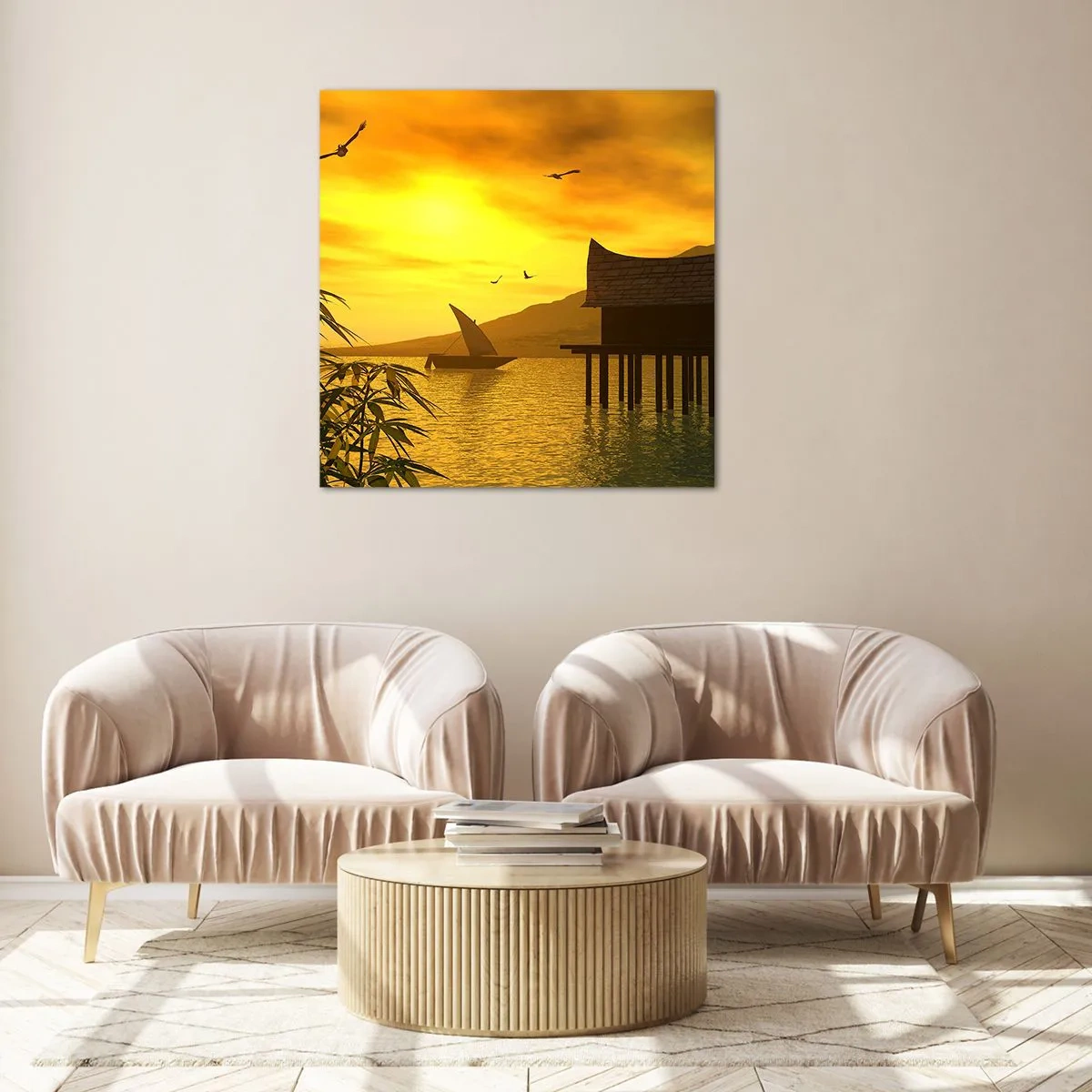 Glass picture - Long-Awaited Peace - 30x30 cm