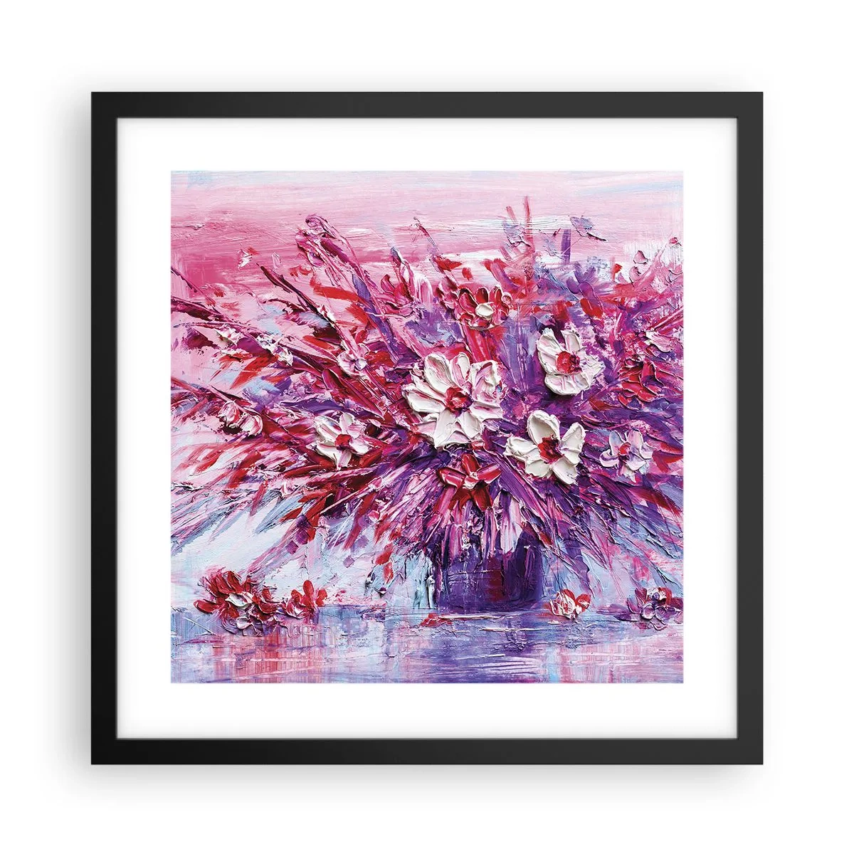 Poster in black frame - Innocence and Passion - 40x40 cm