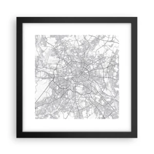 Poster in black frame - Flower of Berlin - 30x30 cm