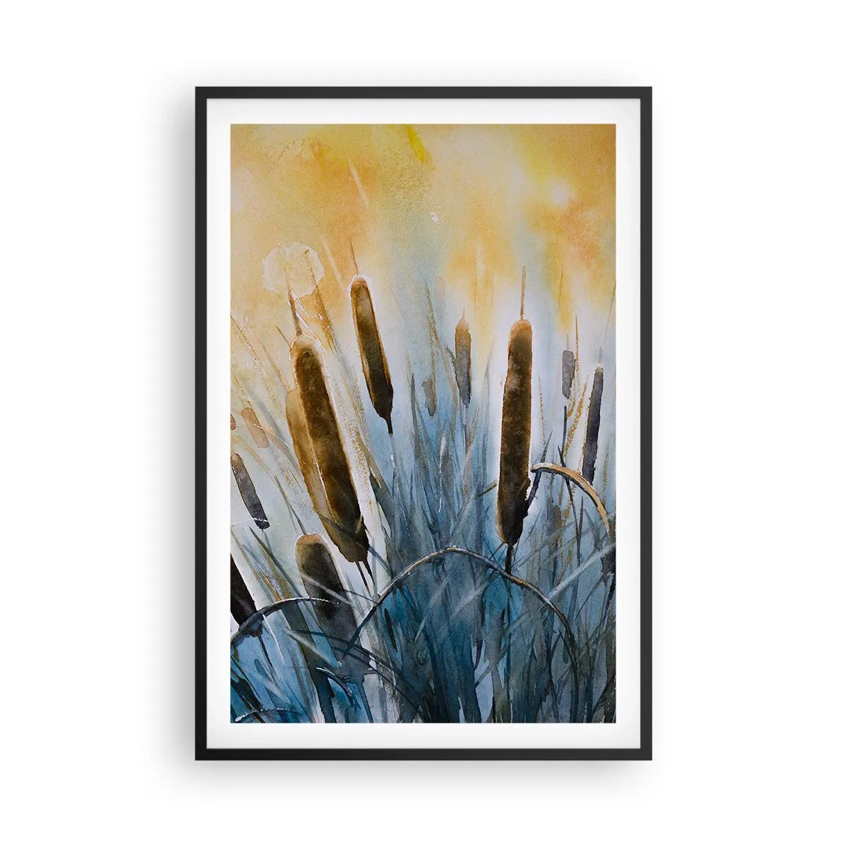 Poster in black frame - Coolness of Water, Heat of the Sun - 61x91 cm