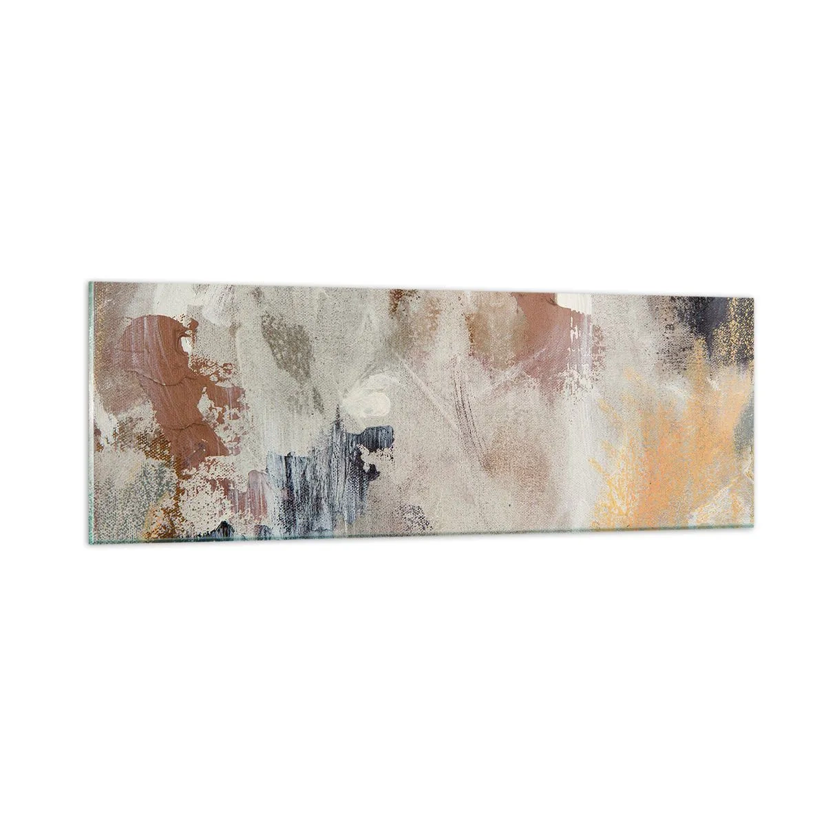 Glass picture - Foggy Abstract - 90x30 cm