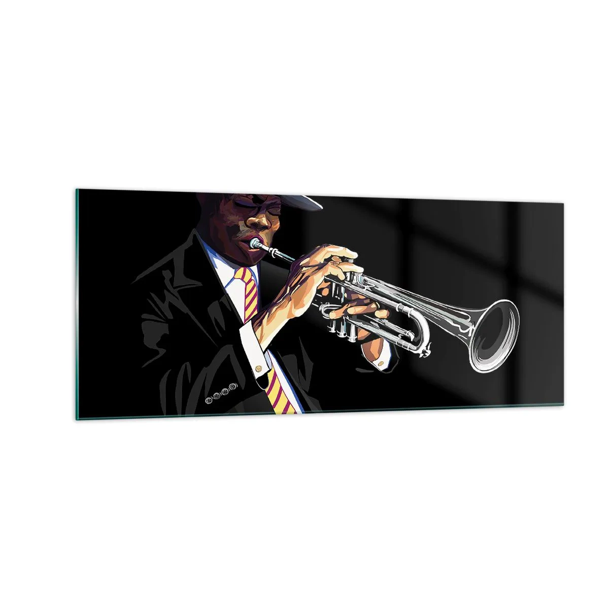 Glass picture - Charm of Old School - 100x40 cm