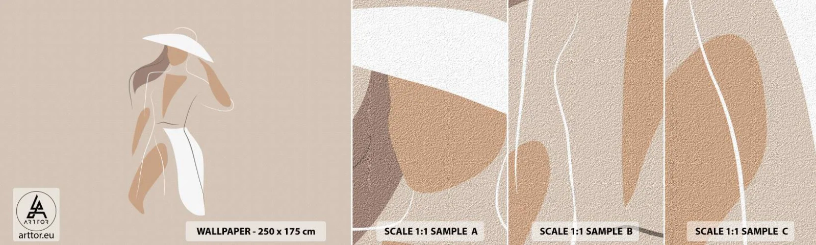 Photo Wallpaper Sample Self-Adhesive Deluxe Sticker - Fashion Is Fun - Woman, Graphics, Fashion - 100x30 cm