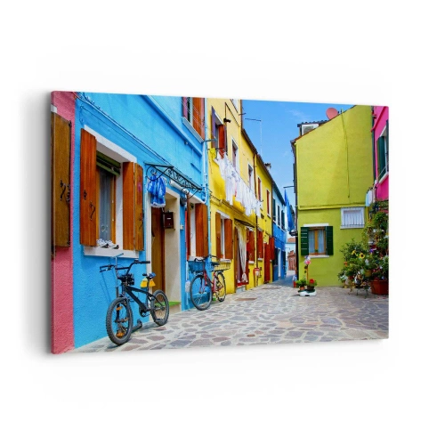 Canvas picture - Sweet, Pastel Alley - 120x80 cm