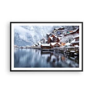 Poster in black frame - In Winter Decoration - 91x61 cm