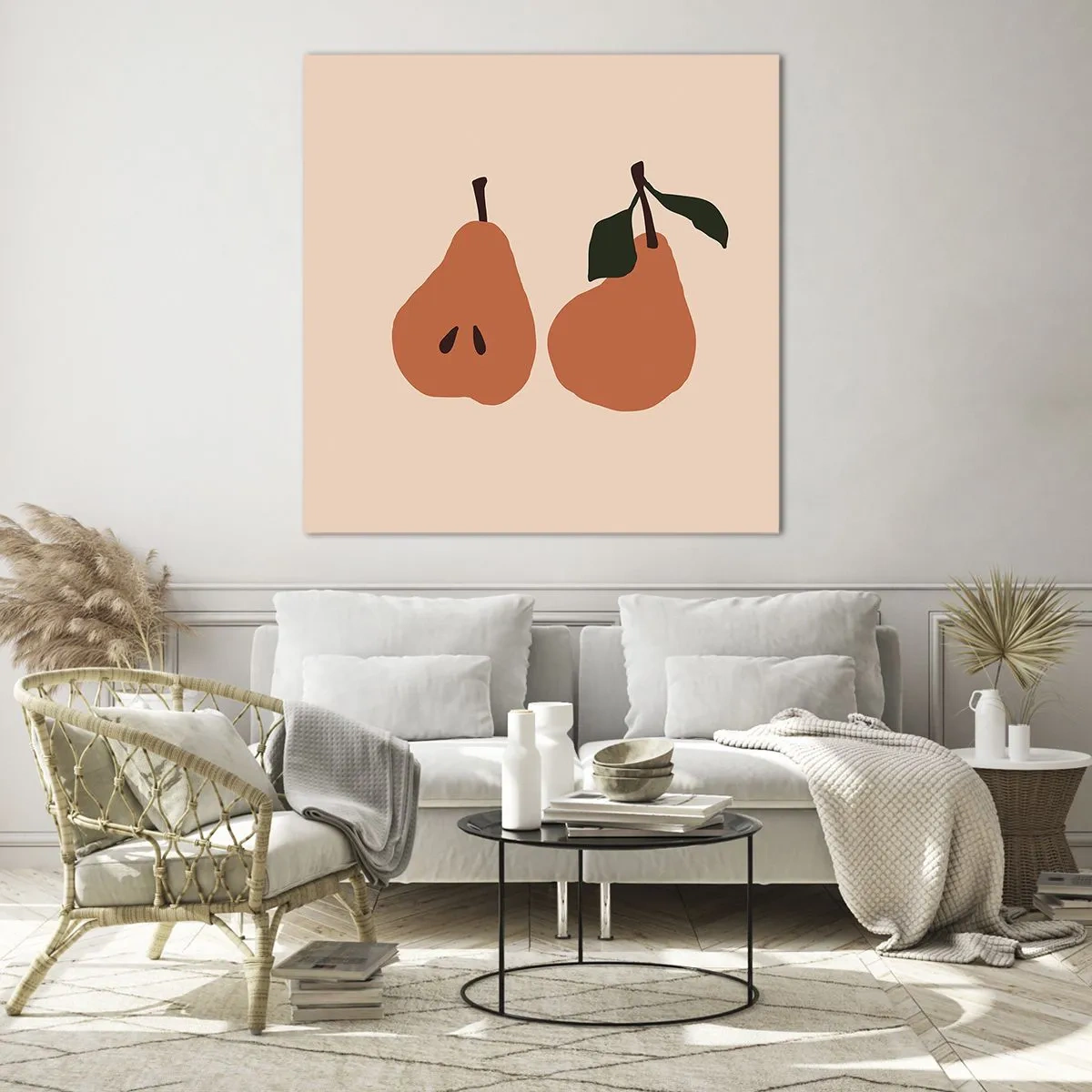 Glass picture - Overly Sweet - 70x70 cm