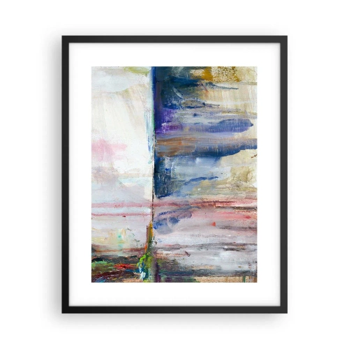 Poster in black frame - Colourful Impressions an Associations - 40x50 cm