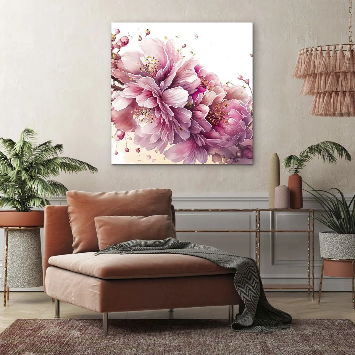 Canvas picture - Land of Cherry Blossoms - 70x70 cm
