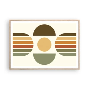 Poster in light oak frame - In the Colours of Soli - 100x70 cm