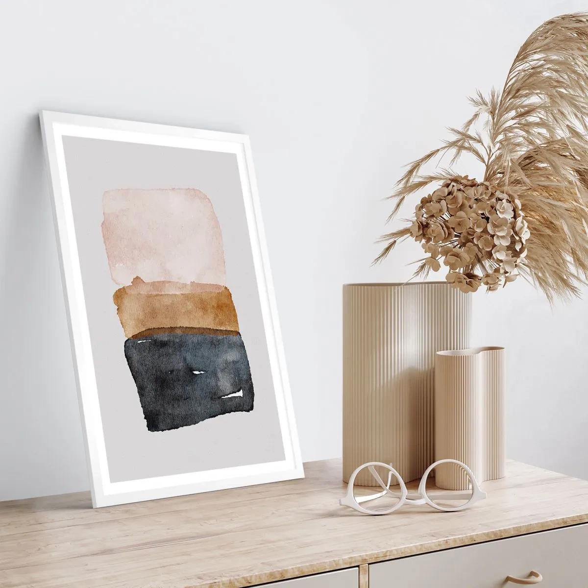 Poster in white frmae - Composition of the Colours of the Soil - 30x40 cm