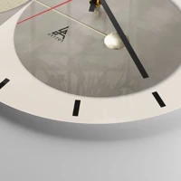 Clock face with lines