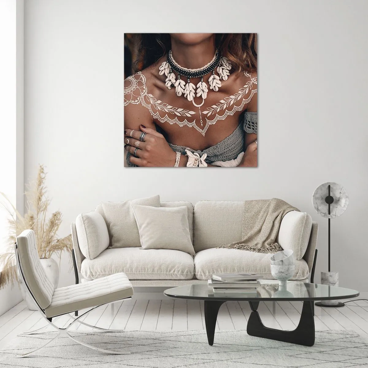 Glass picture - Talismans, Rituals of Womanhood - 50x50 cm
