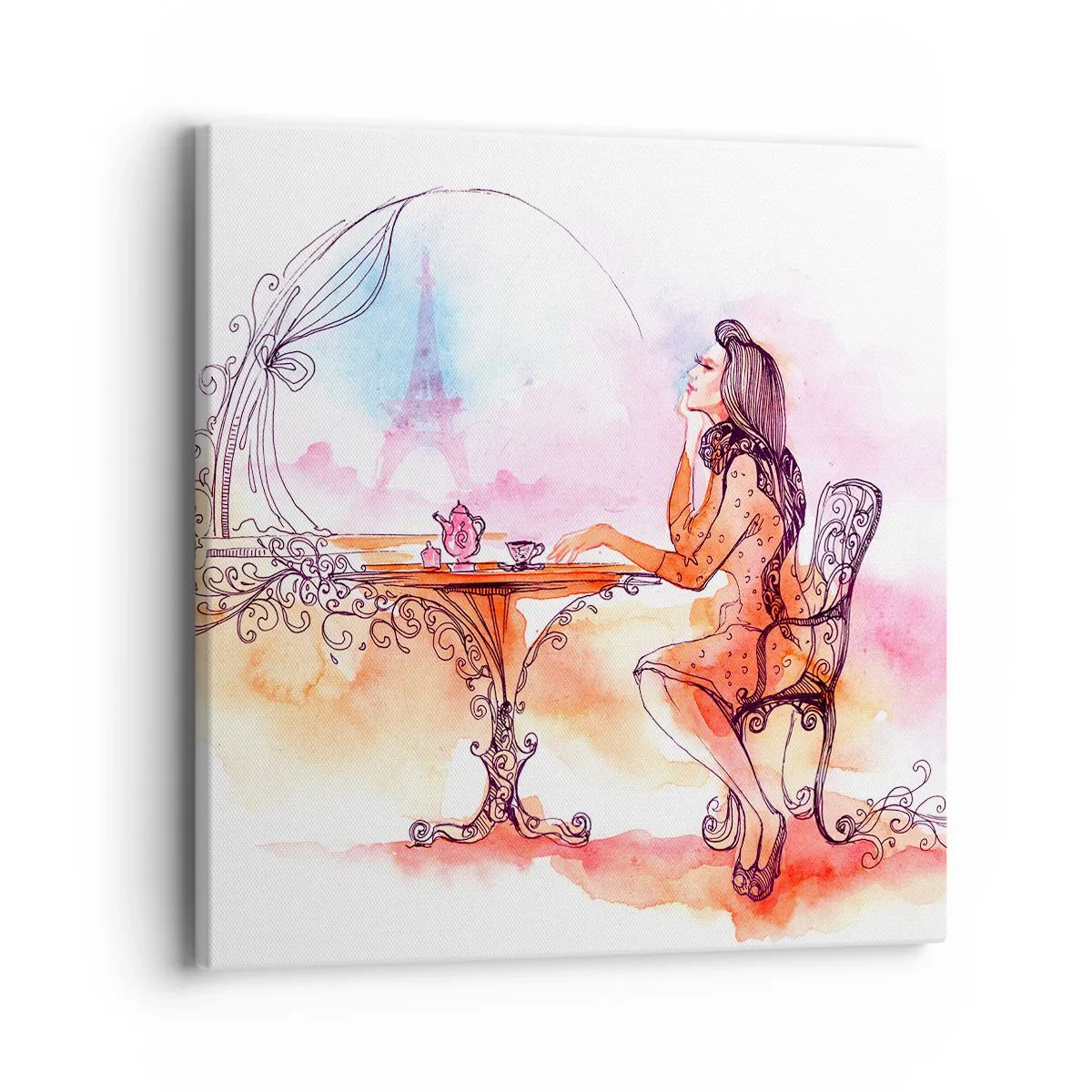 Canvas picture - Parisian Chic - 40x40 cm
