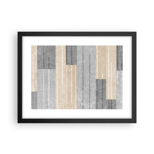 Poster in black frame - Composition: Keep Upright - 40x30 cm