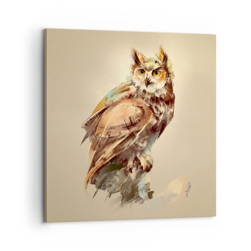 Canvas picture - The Wisest Owl - 60x60 cm