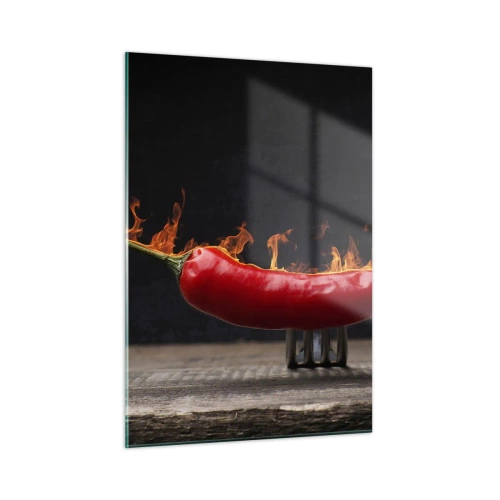 Glass picture - Fiery Snack - 50x70 cm