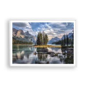 Poster in white frmae - By Big and Clear Waters - 100x70 cm