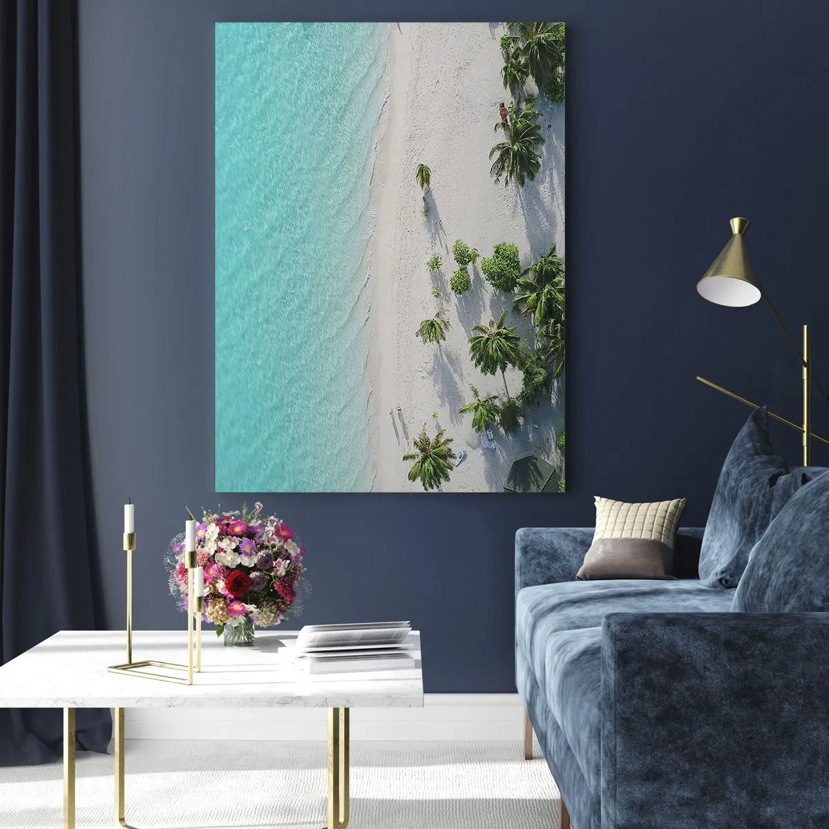 Glass picture - Holidays in Paradise - 50x70 cm