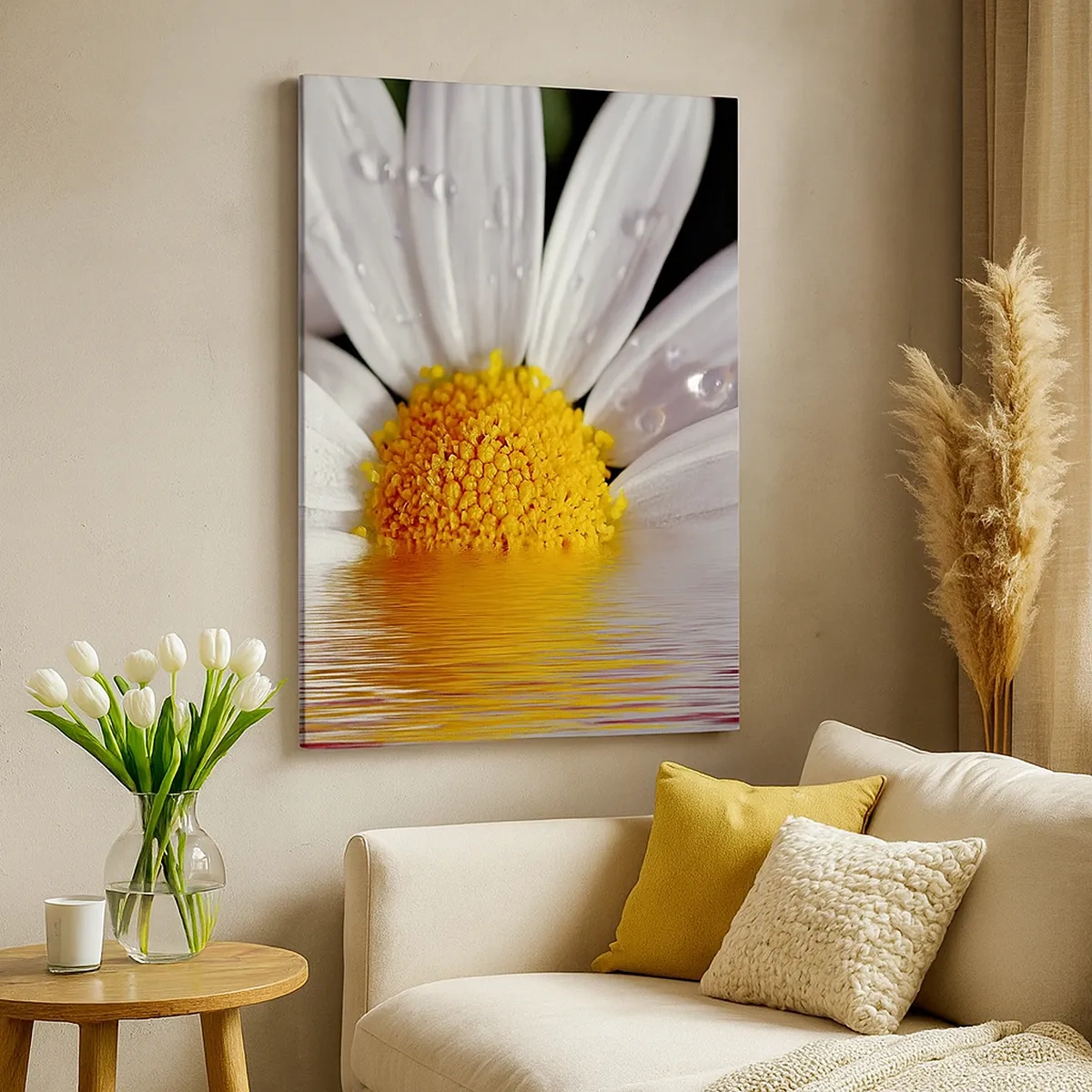 Canvas picture - Sunrise of a Daisy - 50x70 cm