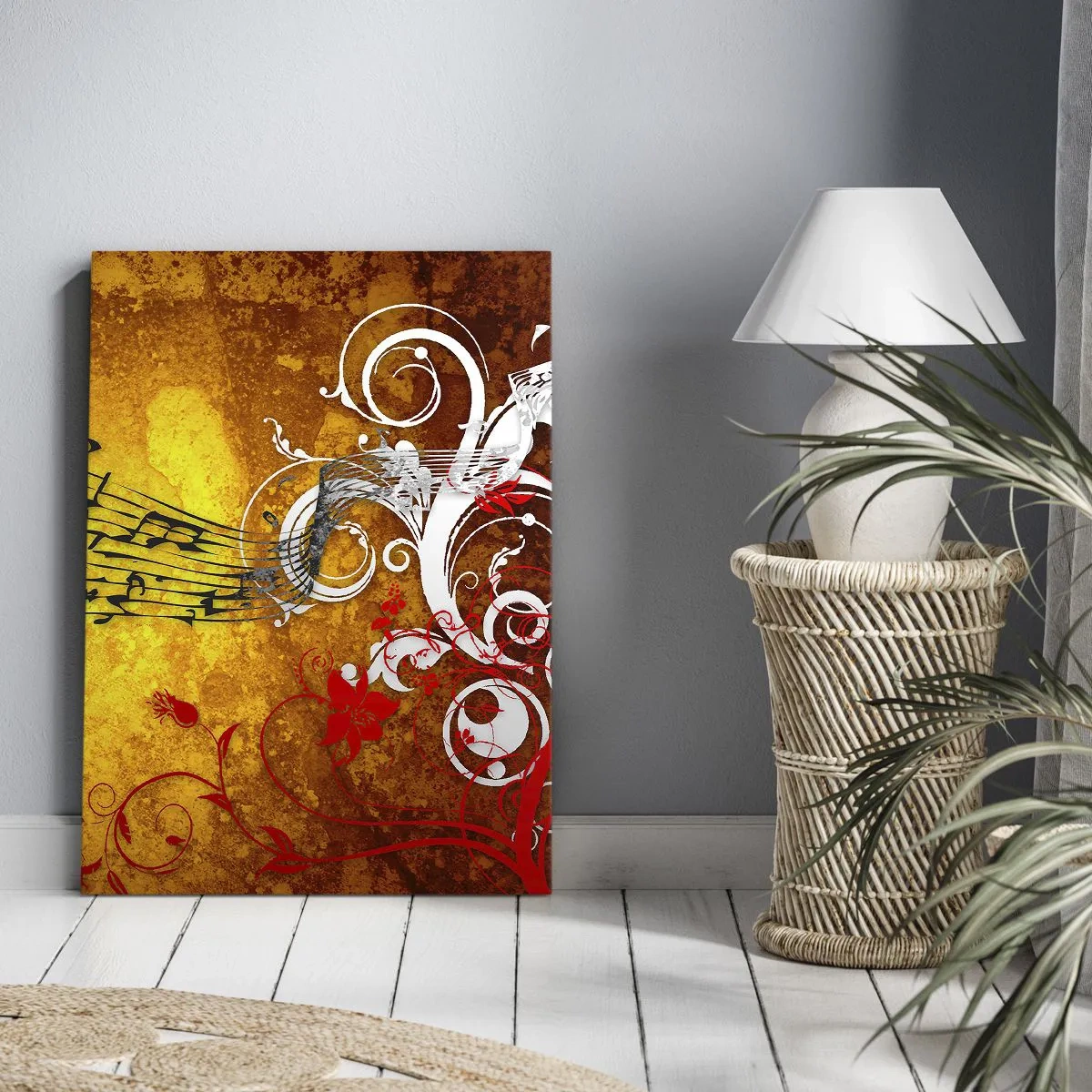 Canvas picture - Let the Music Flow - 55x100 cm
