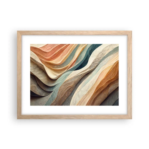 Poster in light oak frame - Moment Before Change - 40x30 cm