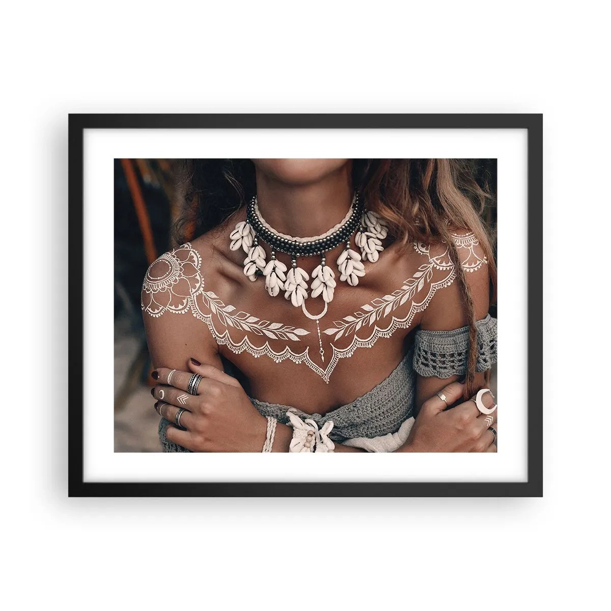 Poster in black frame - Talismans, Rituals of Womanhood - 50x40 cm