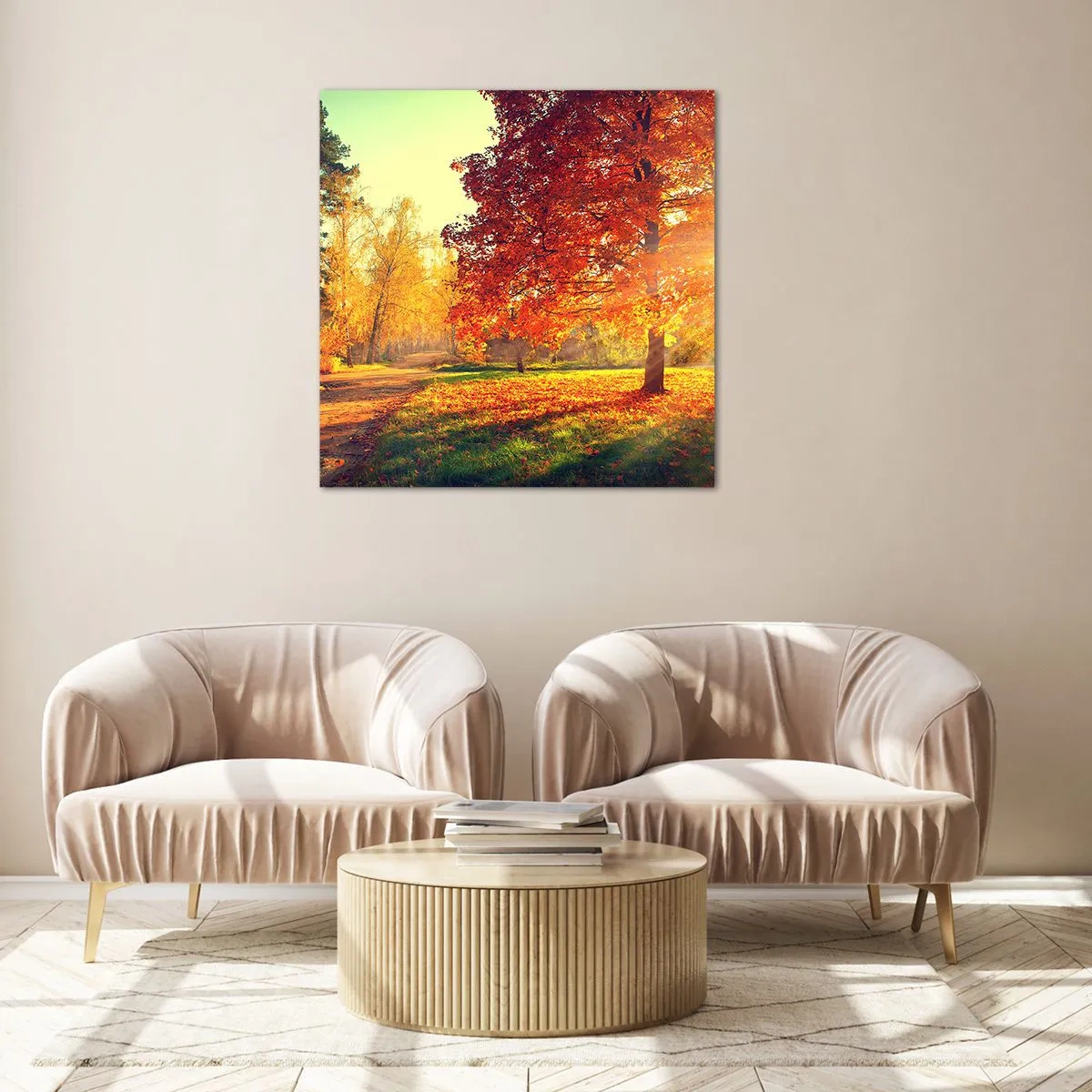 Glass picture - Ginger Is Beautiful - 40x40 cm