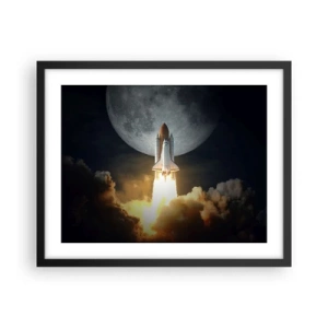 Poster in black frame - Beginning of Unearthly Adventure - 50x40 cm