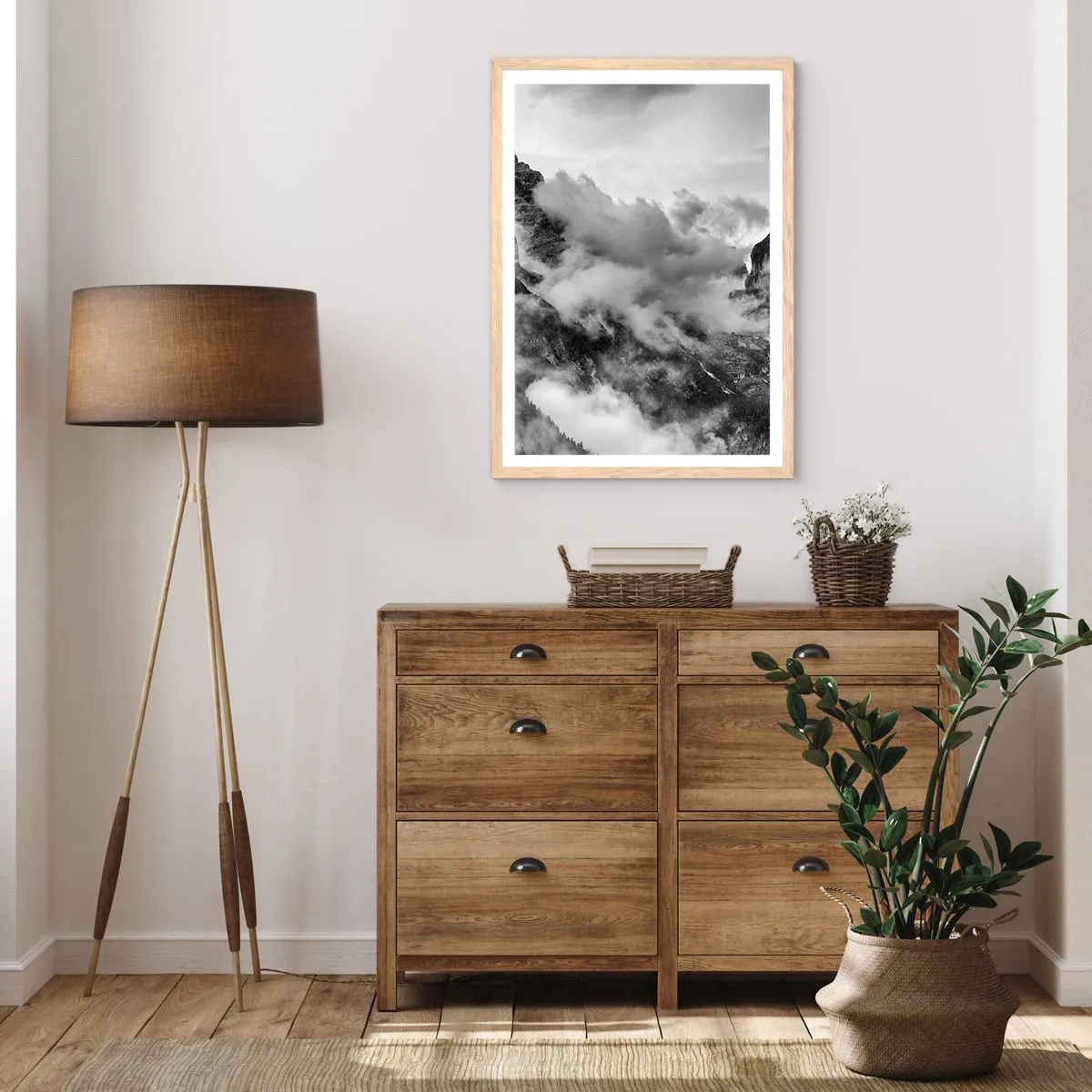 Poster in light oak frame - Beautiful and Cruel - 40x50 cm