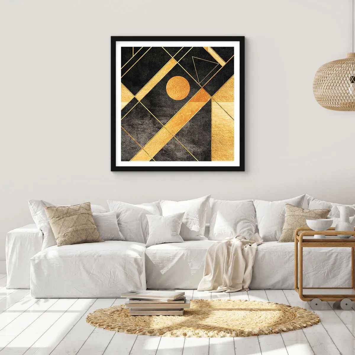 Poster in black frame - Sun of the Desert - 60x60 cm