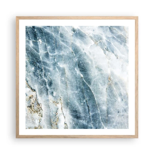 Poster in light oak frame - Icy World - 60x60 cm