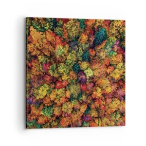 Canvas picture - Bouquet of Autumn Flowers - 70x70 cm