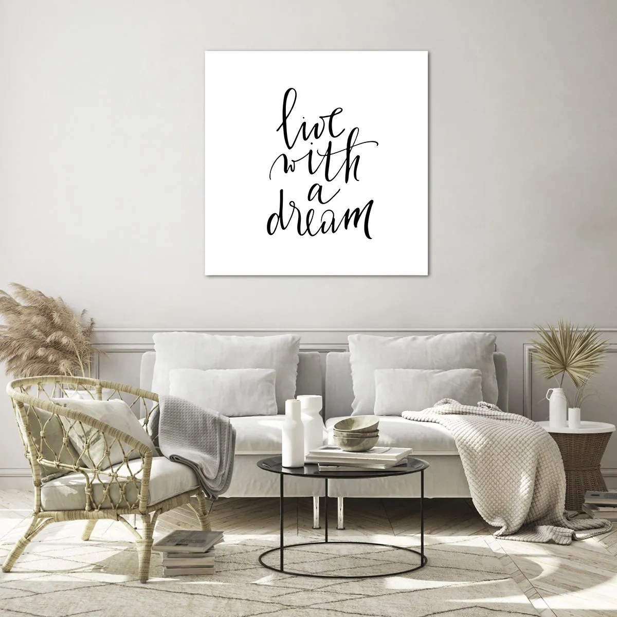 Glass picture - Of Course - 60x60 cm