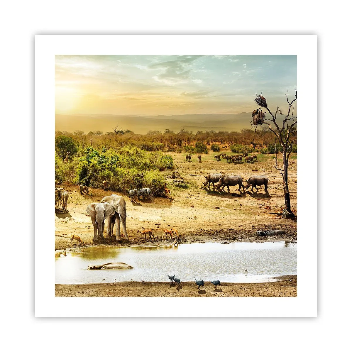 Poster - There Is a River that Flows from Eden - 50x50 cm