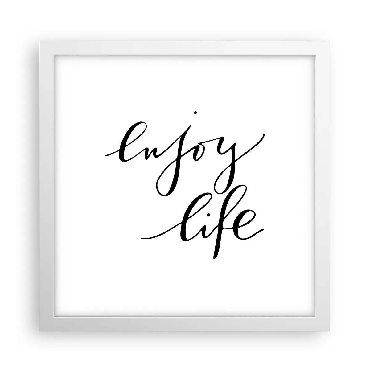 Poster in white frmae - Nothing to Add… - 30x30 cm