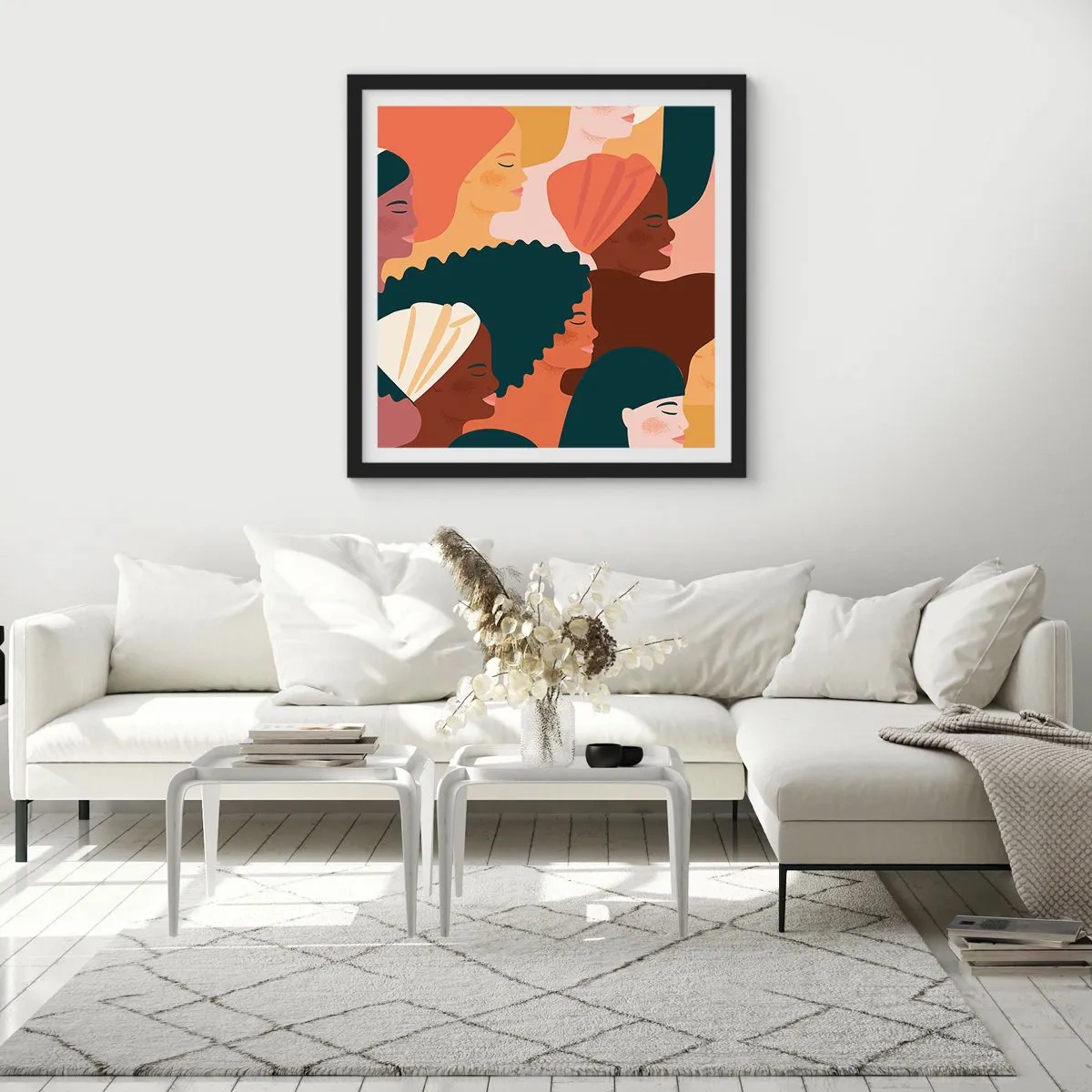 Poster in black frame - Pure Womanhood - 30x30 cm