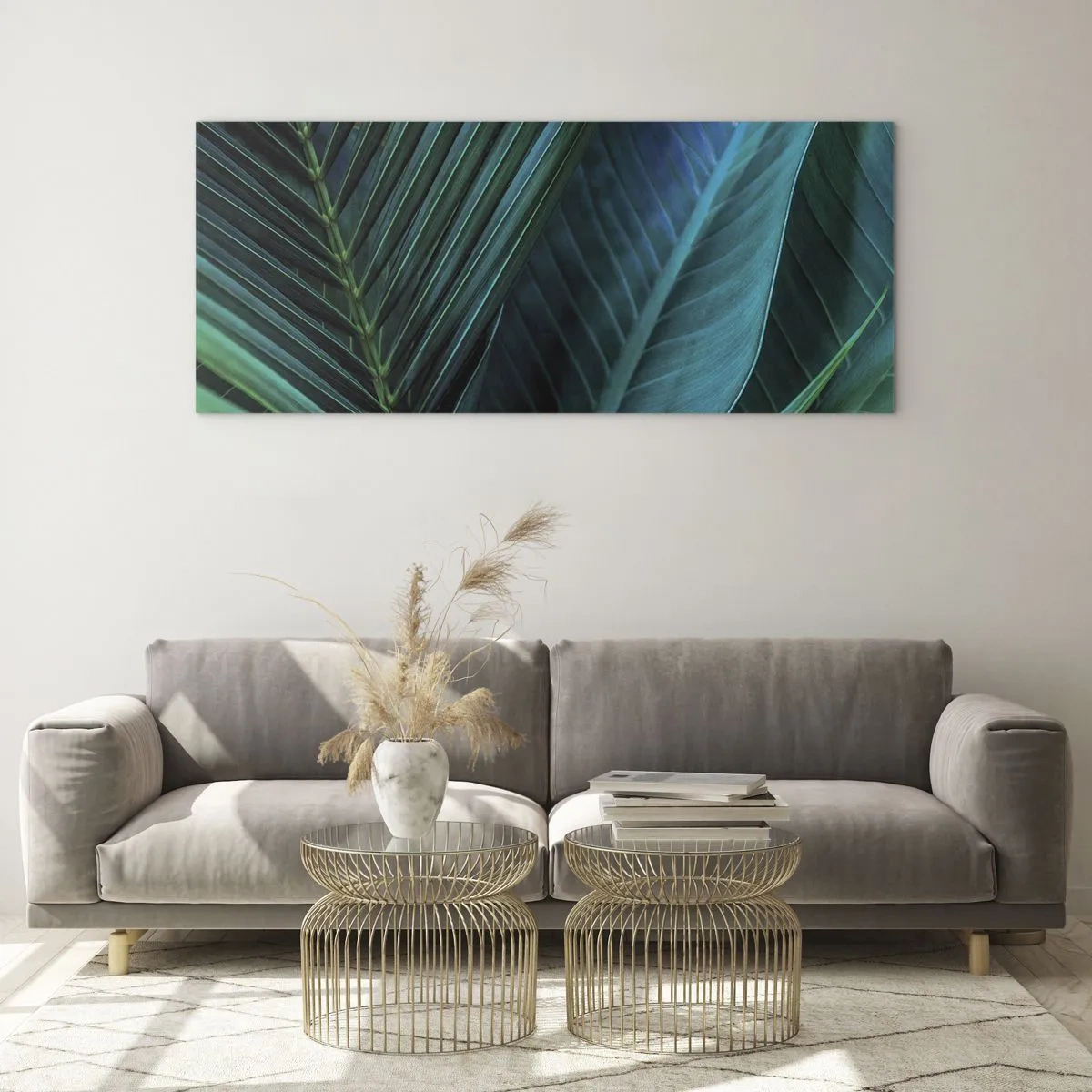 Glass picture - Anatomy of Green - 140x50 cm