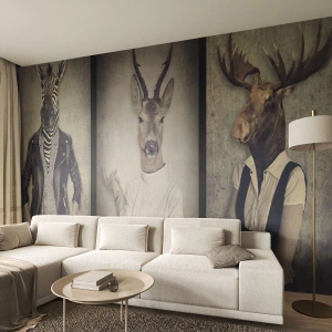 Photo Wallpaper Standard Eco - Let Gestures Speak - Abstraction, Fantasy, Ribs - 350x256 cm