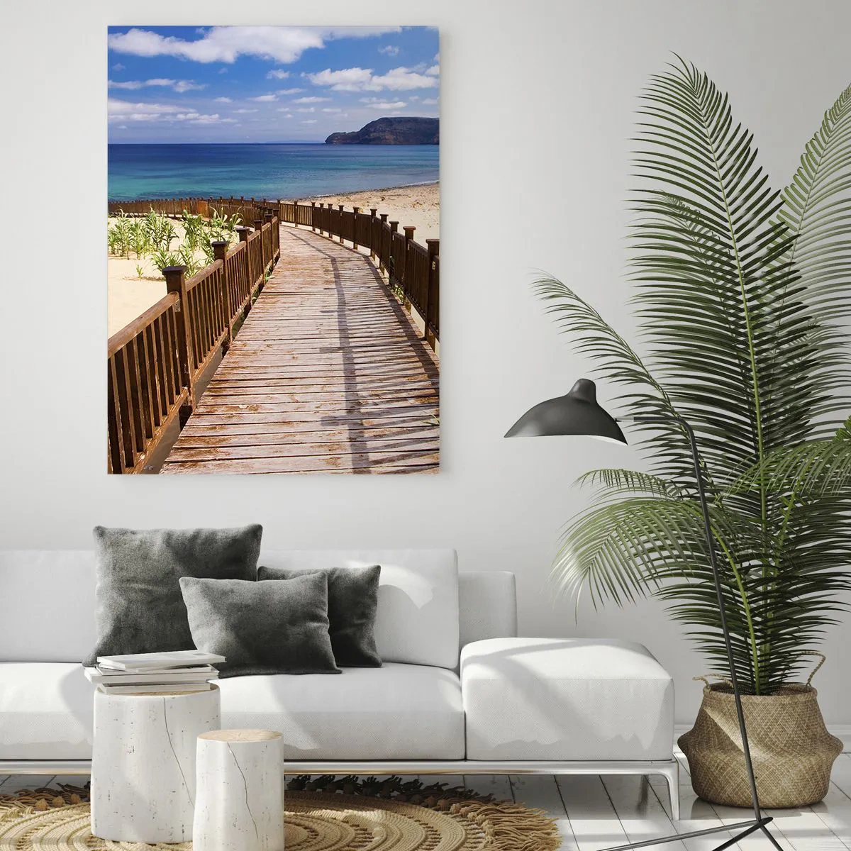 Glass picture - Take Me to Happy Islands - 50x70 cm