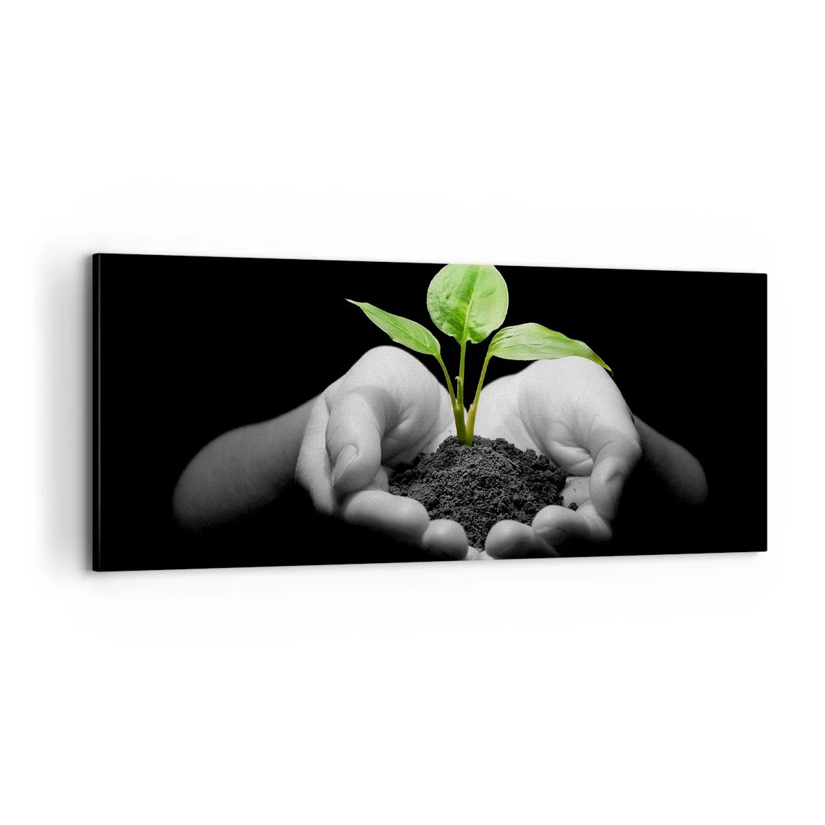 Canvas picture - I Love Nature, I Protect It - 100x40 cm