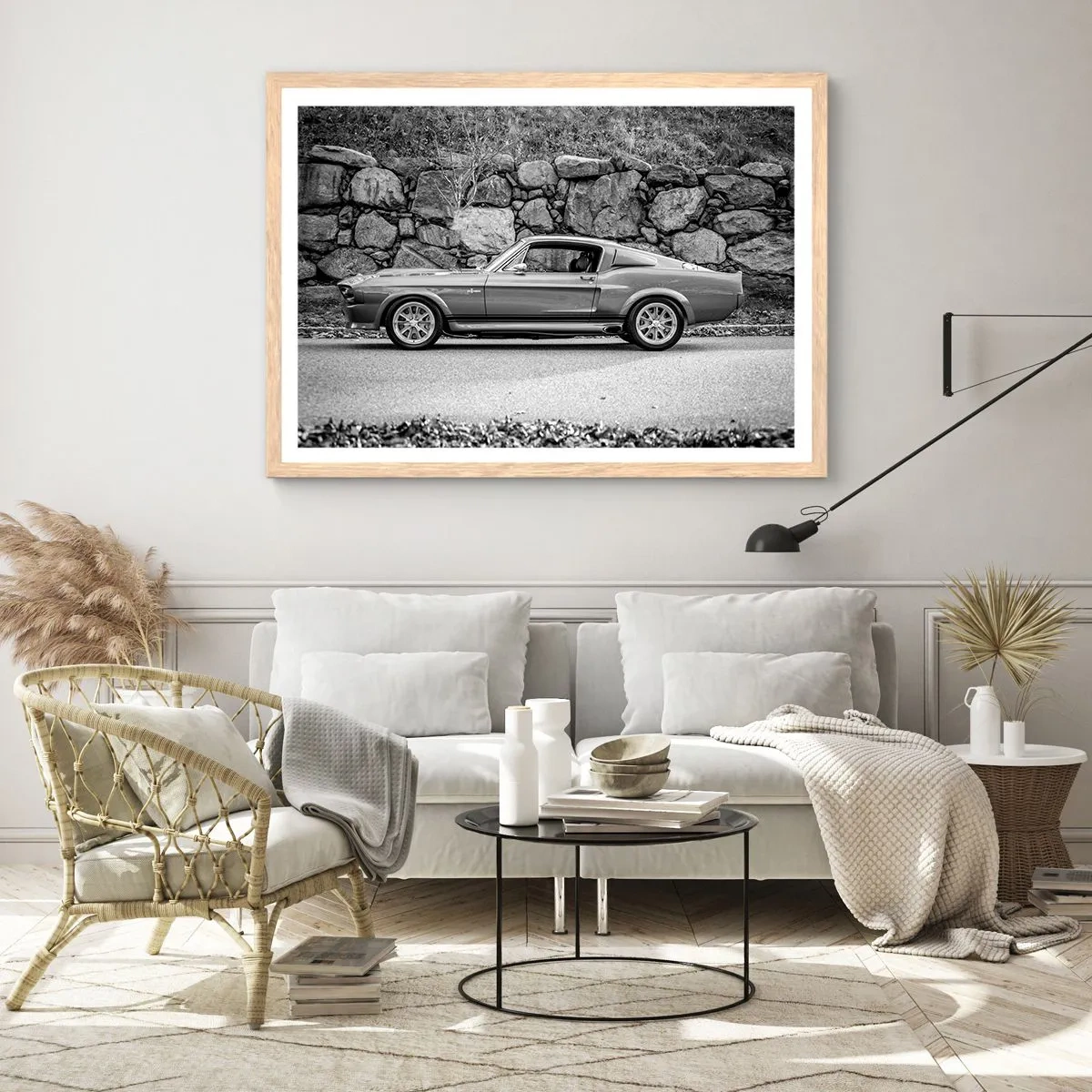 Poster in light oak frame - Legend of the 60-ies - 91x61 cm