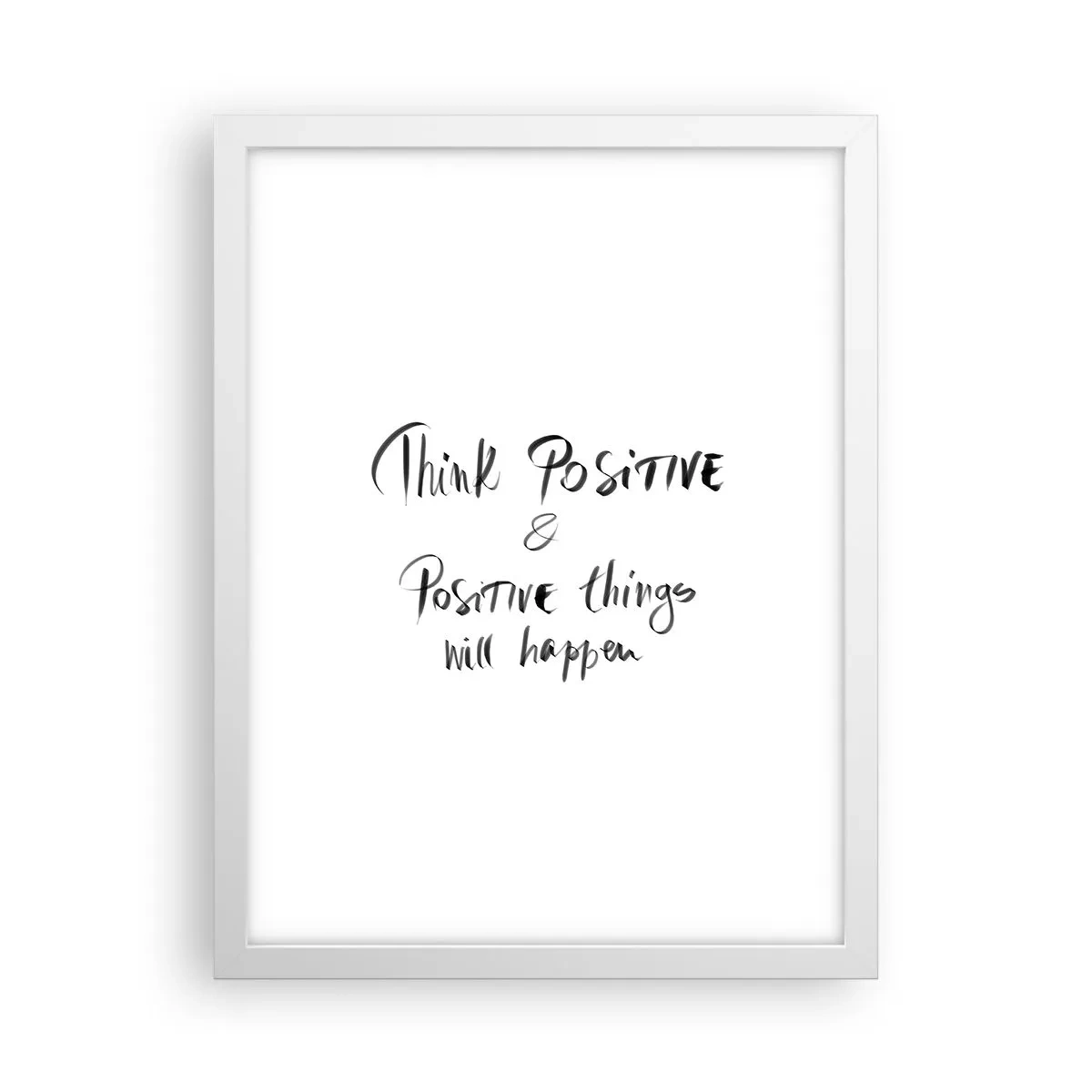 Poster in white frmae - How to Live? - 30x40 cm