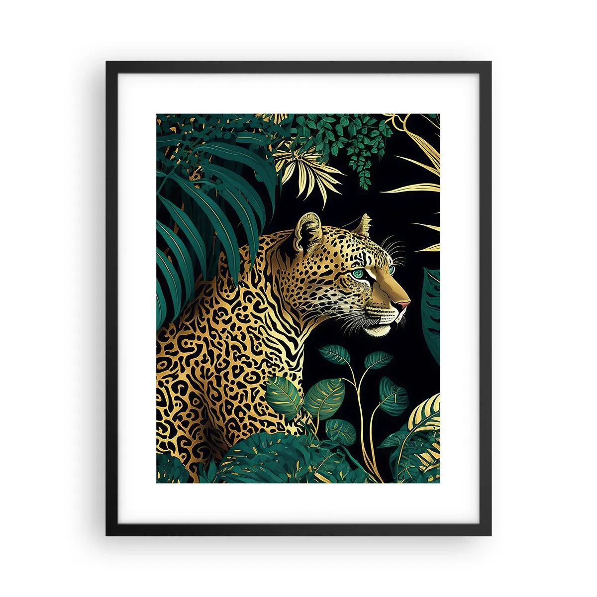 Poster in black frame - Host in the Jungle - 40x50 cm