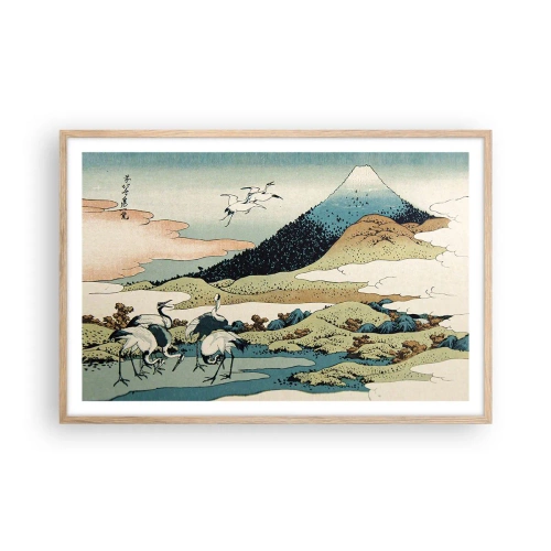 Poster in light oak frame - In a Japanese Spirit - 91x61 cm