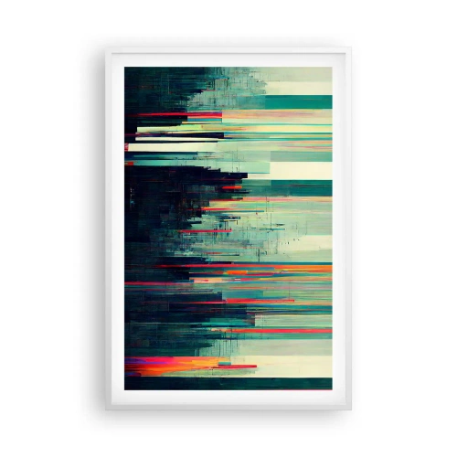 Poster in white frmae - Futuristic City - 61x91 cm
