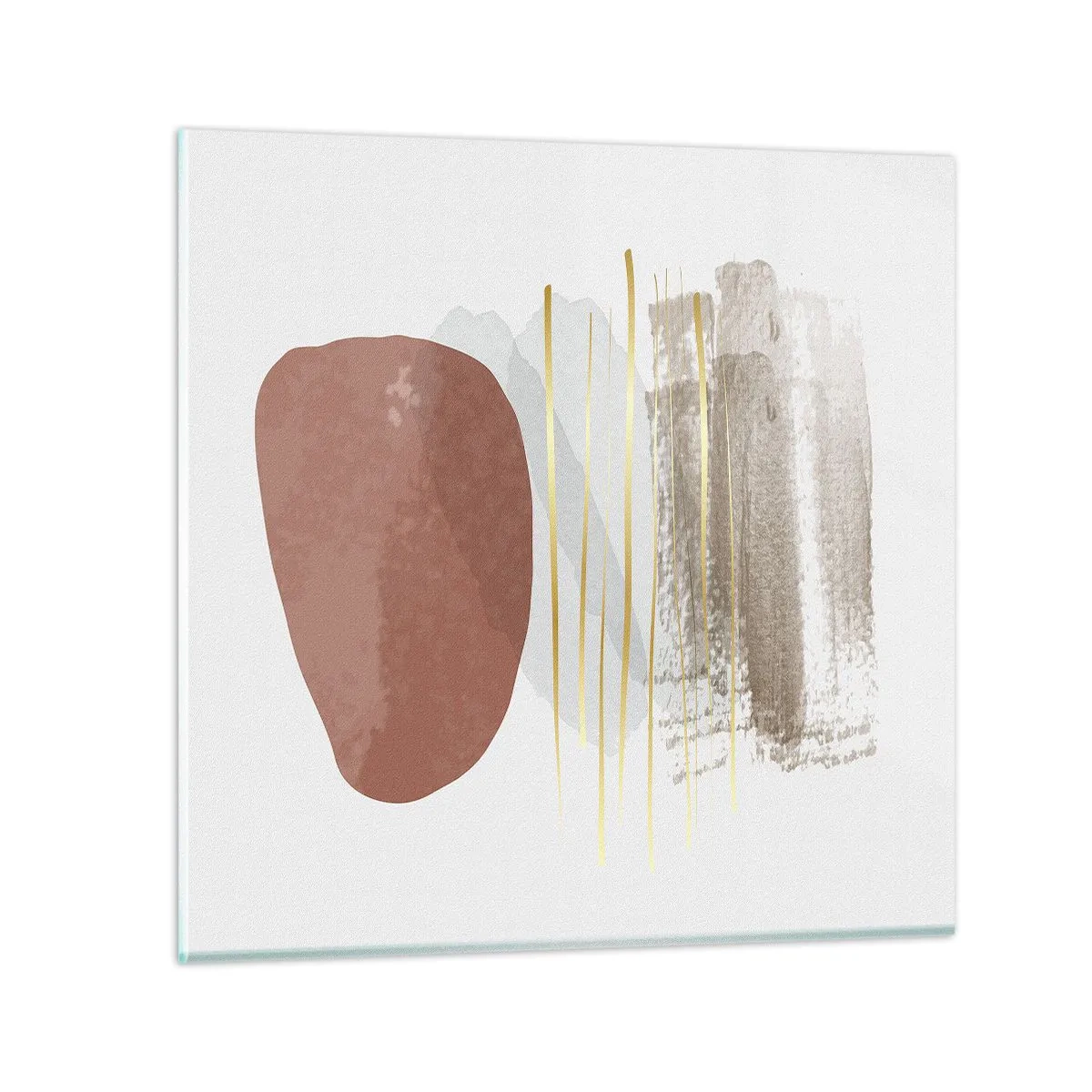 Glass picture - Abstract Colonnade - 50x50 cm