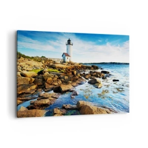 Canvas picture - Be Home Safe, I Am Waiting - 120x80 cm