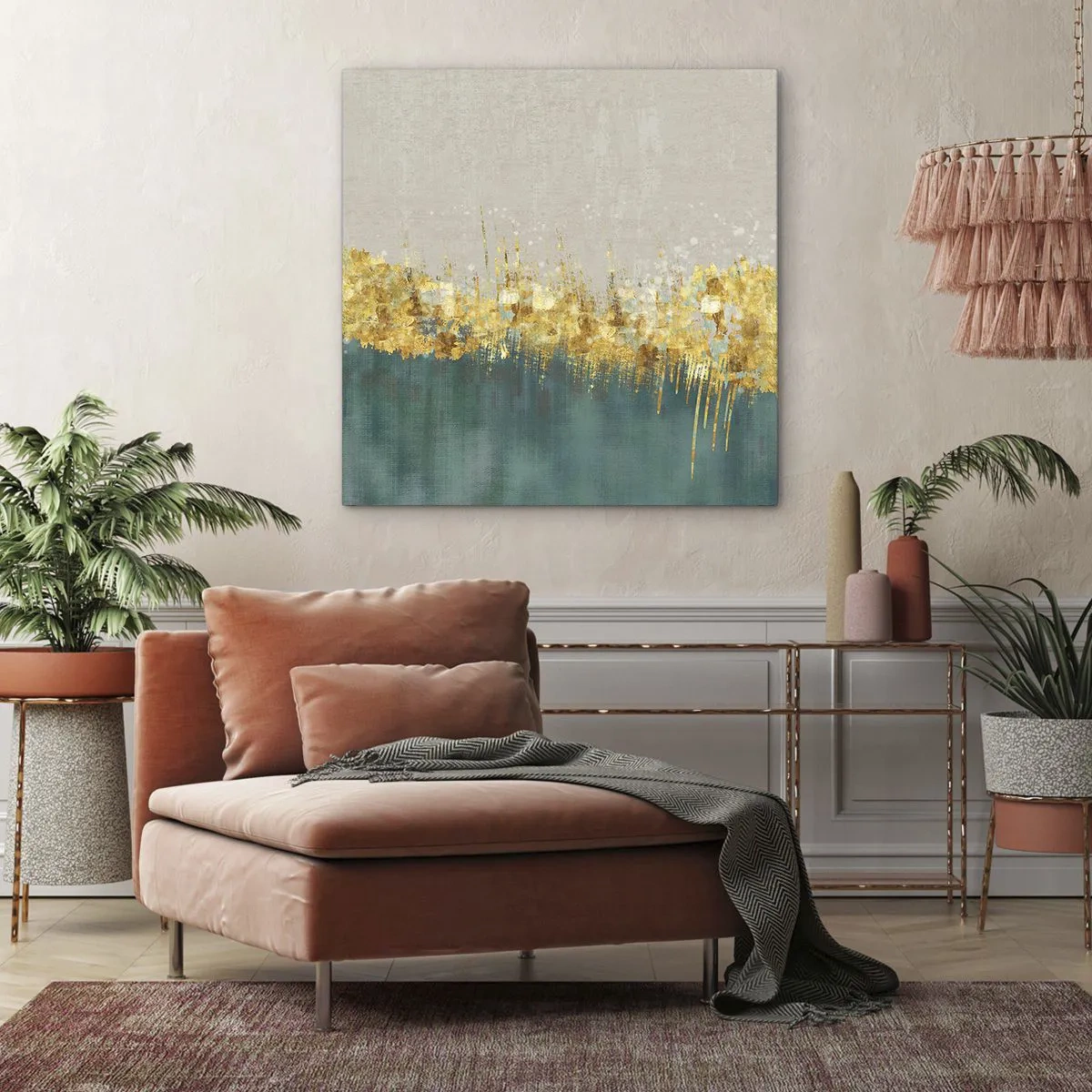 Canvas picture - Golden Border - 30x30 cm