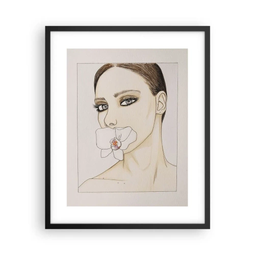 Poster in black frame - Symbol of Elegance and Beauty - 40x50 cm