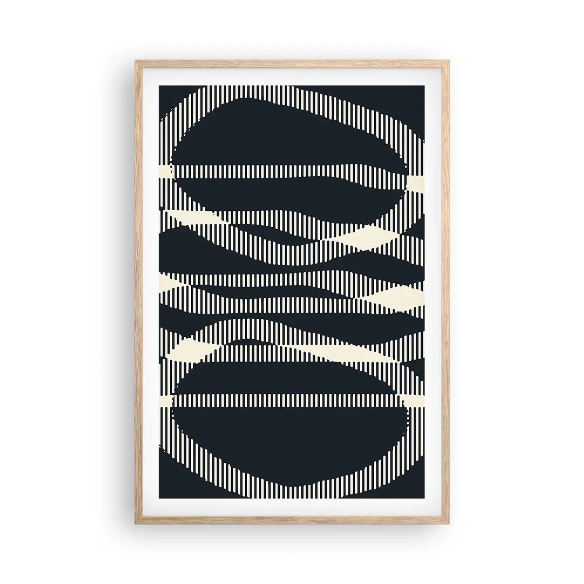 Poster in light oak frame - Attempt at Breaking Darkness - 61x91 cm